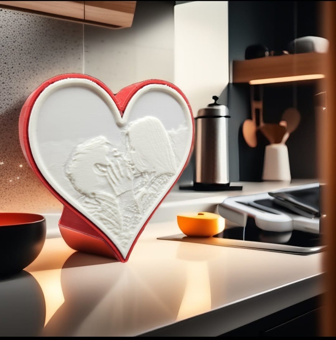 Lampada Cuore - con Foto a scelta